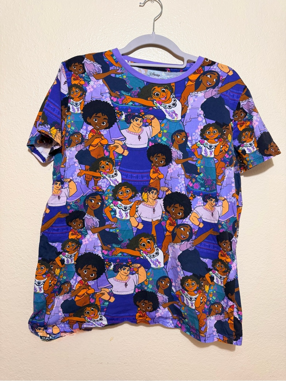 Cakeworthy Disney Encanto Purple Character Print Tee Size L